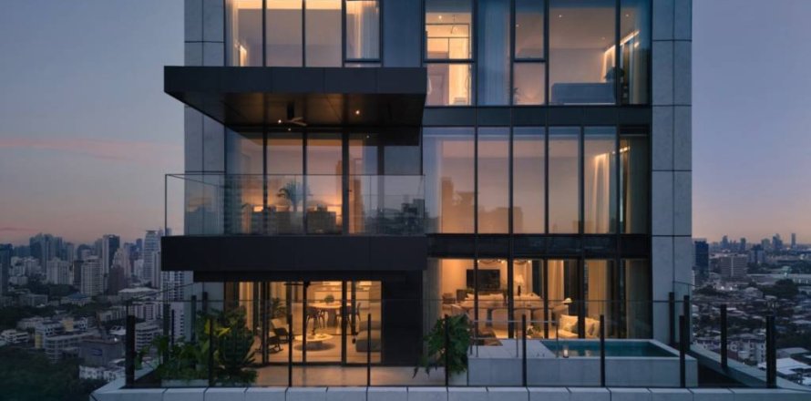 Пентхаус в Клонг Тоэй, Бангкок, Таиланд с 4 спальнями  № 114507