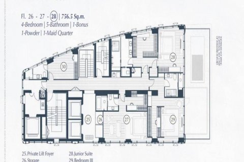 Penthouse in Bangkok, Thailand 4 bedrooms № 114507 - photo 3