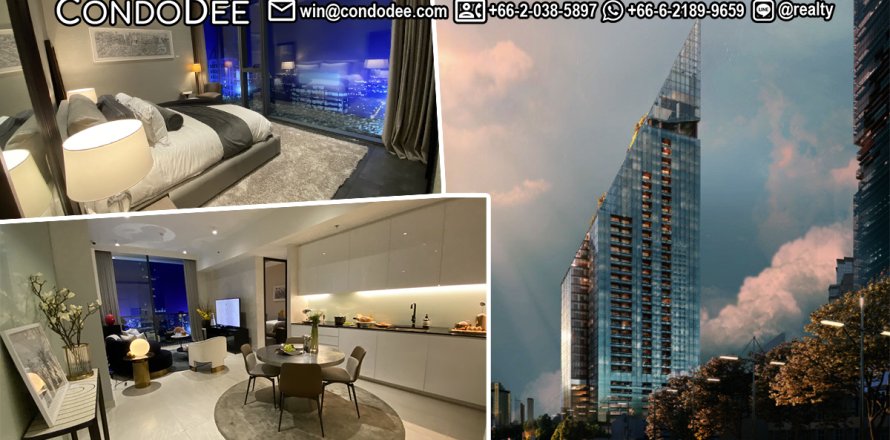Condo in Bang Rak, Bangkok, Thailand, 2 bedrooms  № 200927