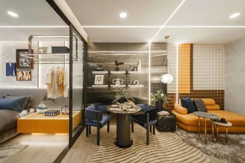 Condo in Din Daeng, Bangkok, Thailand, 2 bedrooms  № 140309 - photo 1