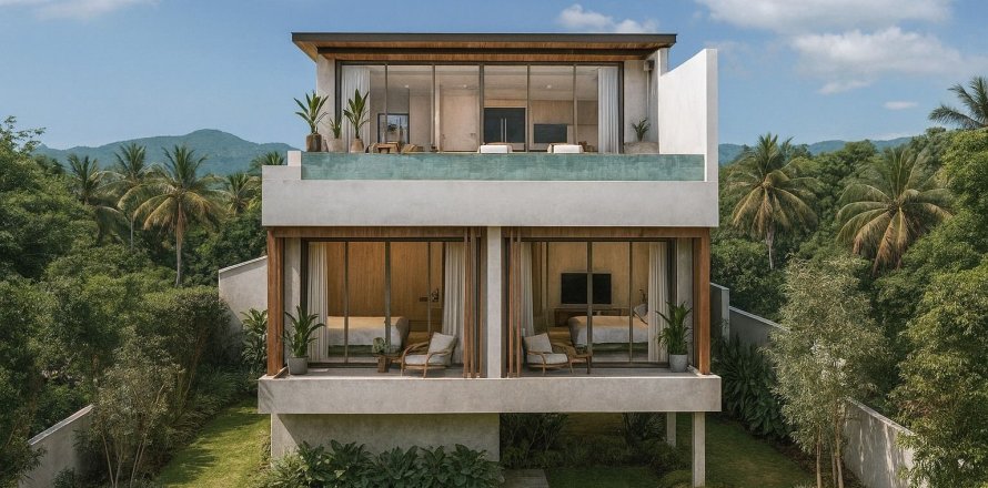 Villa à Ko Samui, Thaïlande 3 chambres № 156366