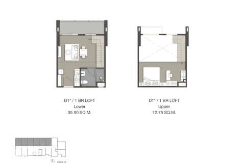 Condo à Thonburi, Bangkok, Thaïlande, 1 chambre  № 166905 - photo 21