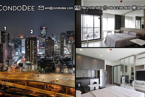 Studio dans le Condo à Watthana, Bangkok, Thaïlande  № 200584