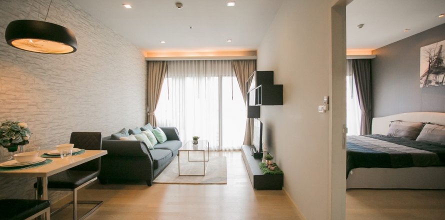 Condo à Bangkok, Thaïlande, 1 chambre № 143275