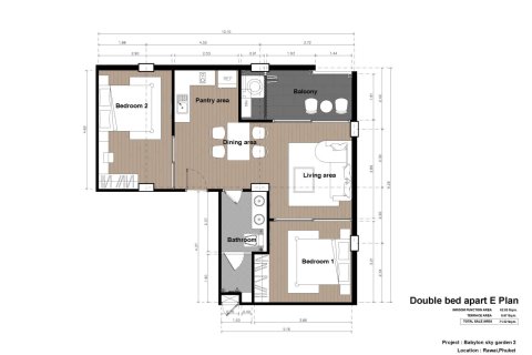 Кондоминиум с 2 спальнями в Раваи, Таиланд № 166068 - фото 16