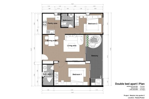 Кондоминиум с 2 спальнями в Раваи, Таиланд № 166067 - фото 13