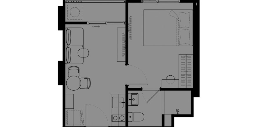 Hors-plan Cobe Ladprao Suthisan à Bangkok, Thaïlande № 168205 - photo 1