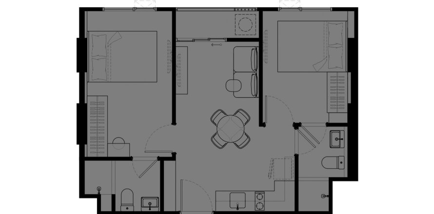 Hors-plan Cobe Ladprao Suthisan à Bangkok, Thaïlande № 168205 - photo 1