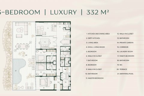 Кондоминиум с 3 спальнями в Банг Тао, Таиланд № 165742 - фото 9