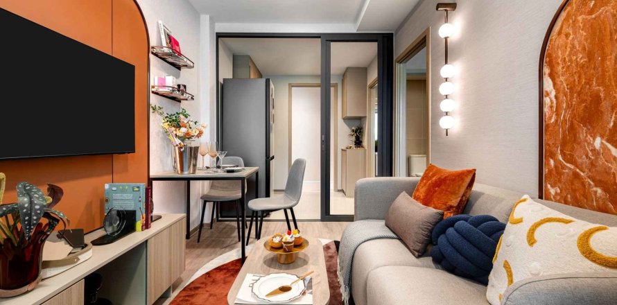 Квартира в The Base Ratchada 19, Бангкок, Таиланд с 2 комнатами  № 169691