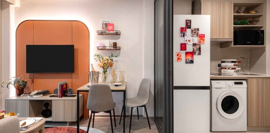 Квартира в The Base Ratchada 19, Бангкок, Таиланд с 2 комнатами  № 169695