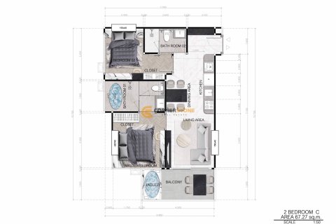 Studio in the Condo on Jomtien Beach, Pattaya, Thailand  № 119417 - photo 6