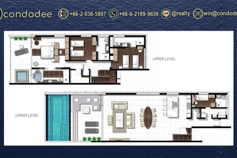 Eigentumswohnung in Bangkok, Thailand, 3 Schlafzimmer  № 220525 - Foto 3