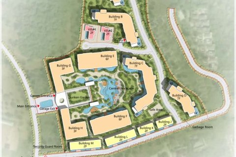 Condo sur Layan Beach, Thaïlande, 2 chambres  № 166009 - photo 16