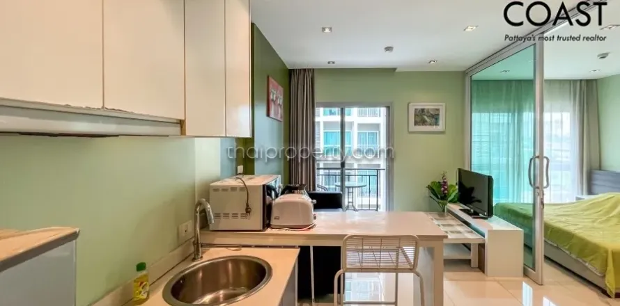 Estudio en el condominio en Jomtien Beach, Pattaya, Tailandia № 212625