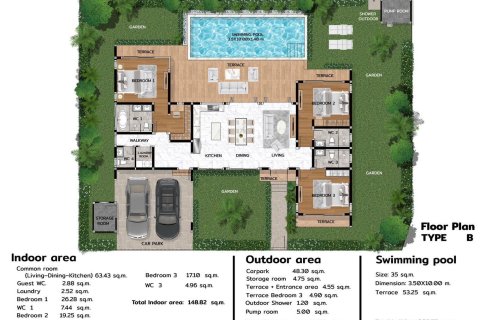 Villa à Hua Hin, Thaïlande 3 chambres № 170050 - photo 11