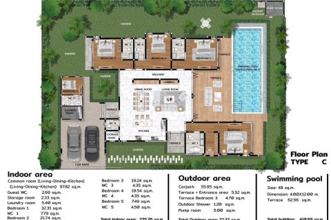 Villa à Hua Hin, Thaïlande 4 chambres № 170049 - photo 12