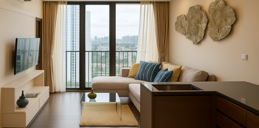 Studio dans le Condo à Din Daeng, Bangkok, Thaïlande  № 138822