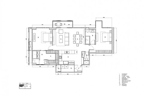 Студия в кондо в Бангкоке, Таиланд № 143047 - фото 4