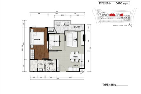 Appartement sur Surin Beach, Thaïlande 1 chambre № 223268