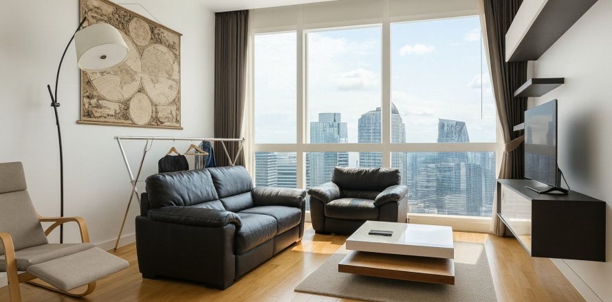 Condo in Khlong Toei, Bangkok, Thailand, 2 bedrooms № 155220