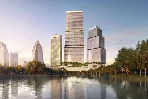 Кондоминиум с 2 спальнями в Банг Раке, Бангкок, Таиланд № 154763 - фото 3