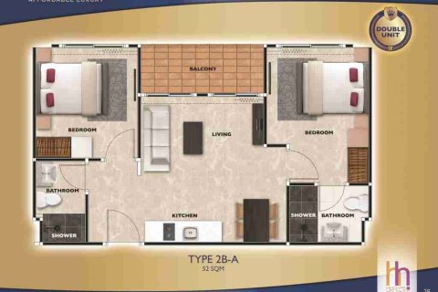 Condo à Pattaya, Thaïlande, 2 chambres  № 208902 - photo 4