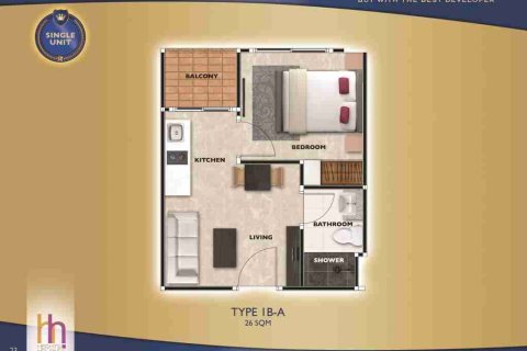 Condo à Pattaya, Thaïlande, 1 chambre  № 208903 - photo 3