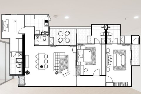 Кондоминиум с 3 спальнями в Бангкоке, Таиланд № 161469 - фото 17