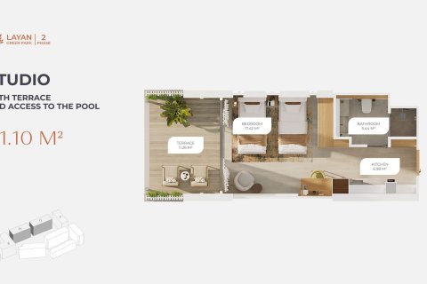 Studio in the Condo in Phuket, Thailand  № 159101 - photo 4