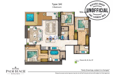 Condo in Pattaya, Thailand, 3 bedrooms № 196050 - photo 10