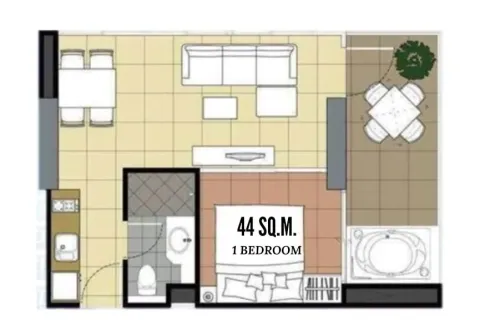 Condominio de 1 dormitorio en Jomtien Beach, Pattaya, Tailandia № 212073 - foto 13