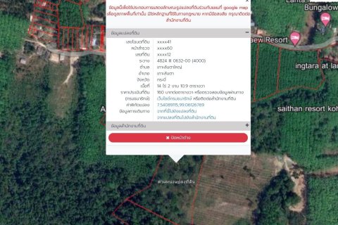 Terrain à Ko Lanta Yai, Thaïlande 22400 m2 № 161611 - photo 2