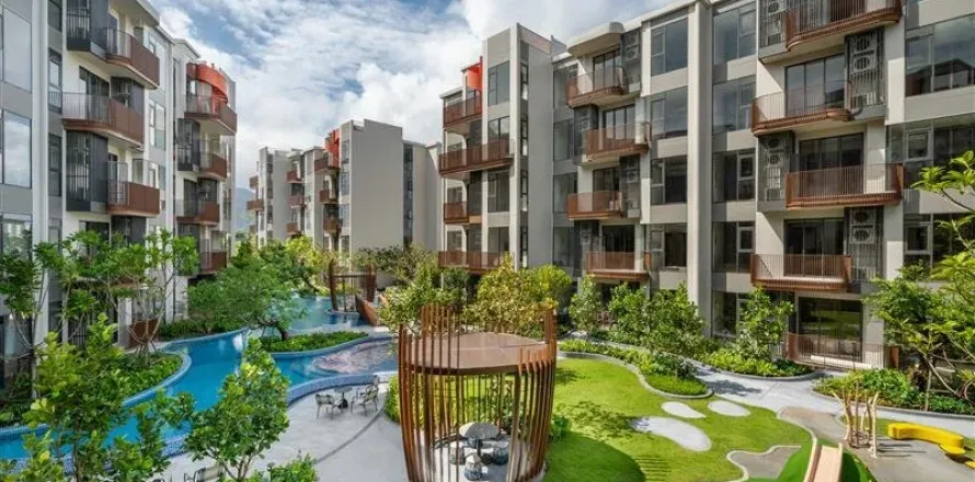 Кондоминиум с 1 спальней в Банг Тао, Таиланд № 153898