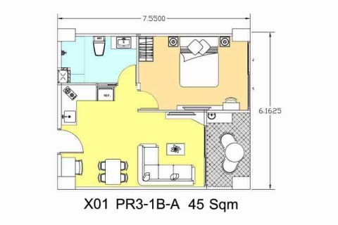 Condo in Pattaya, Thailand, 1 bedroom № 208927 - photo 2