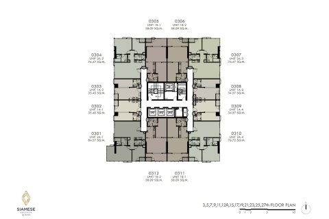 Condo à Bangkok, Thaïlande, 1 chambre  № 166325 - photo 20