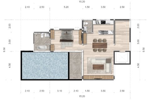Вилла в Паттайе, Таиланд с 5 спальнями  № 164988 - фото 21