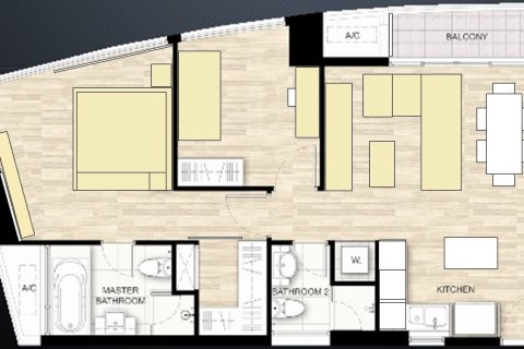 Кондоминиум с 2 спальнями в Бангкоке, Таиланд № 143186 - фото 14