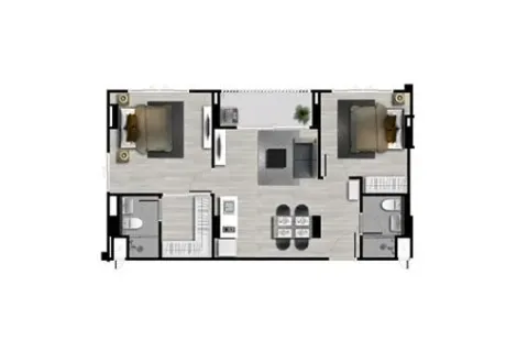 Condo in Chiang Mai, Thailand, 2 bedrooms  № 156620 - photo 6