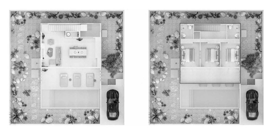 Villa floor plan «VILLA PALAS BILANCIA», 3 bedrooms in Sunrise Lake