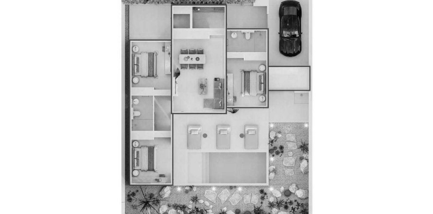 Villa floor plan «VILLA PALAS MAX», 3 bedrooms in Sunrise Lake