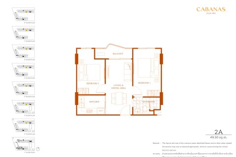 Eigentumswohnung in Hua Hin, Thailand, 2 Schlafzimmer  № 222694 - Foto 11