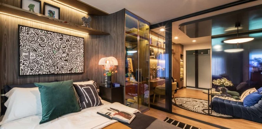 Кондоминиум с 1 спальней в Бангкоке, Таиланд № 166627