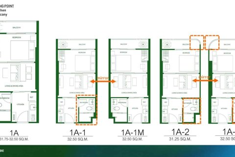 Кондоминиум с 1 спальней в Бангкоке, Таиланд № 166627 - фото 16