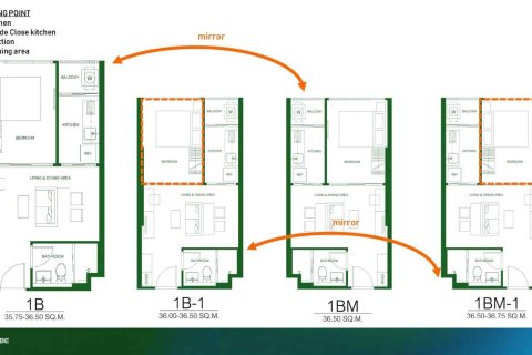 Condo à Bangkok, Thaïlande, 1 chambre № 166626 - photo 21
