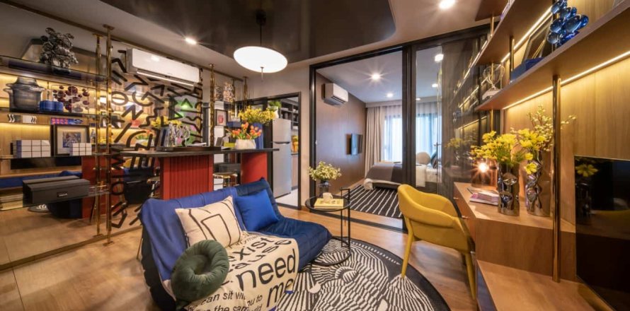 Condo à Bangkok, Thaïlande, 1 chambre № 166626