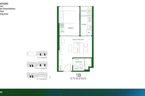 Condo à Bangkok, Thaïlande, 1 chambre № 166626 - photo 22