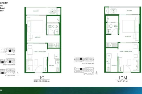 Condo à Bangkok, Thaïlande, 1 chambre  № 166625 - photo 20