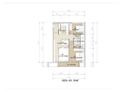 Condo à Ko Samui, Thaïlande, 2 chambres  № 165253 - photo 17