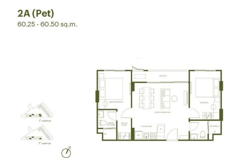 Condo in Phuket, Thailand, 2 bedrooms  № 165257 - photo 6